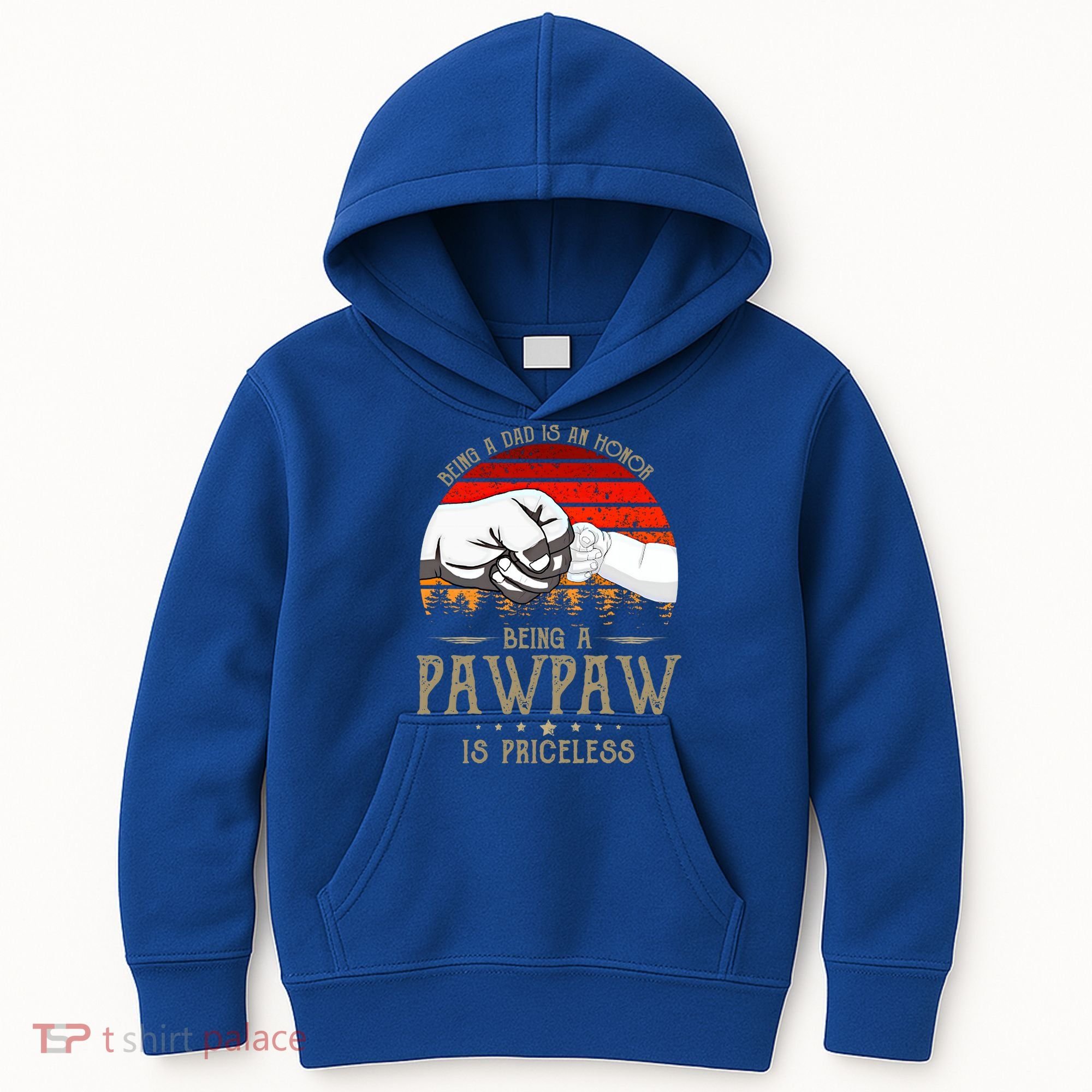 Being A Dad Is An Honor Being A Pawpaw Is Priceless Gift Kids Hoodie