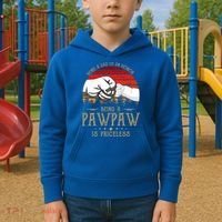 Being A Dad Is An Honor Being A Pawpaw Is Priceless Gift Kids Hoodie thumb 2