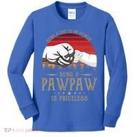 Being A Dad Is An Honor Being A Pawpaw Is Priceless Gift Kids Long Sleeve Shirt thumb 0