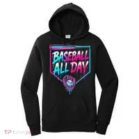 Baseball All Day Ice Cream Dripping Drip Women's Hoodie thumb 0