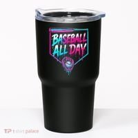 Baseball All Day Ice Cream Dripping Drip Tumbler thumb 0