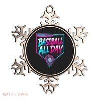 Baseball All Day Ice Cream Dripping Drip Ornament thumb 0