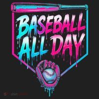 Baseball All Day Ice Cream Dripping Drip Hat thumb 2