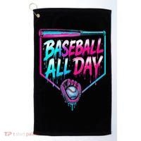 Baseball All Day Ice Cream Dripping Drip Golf Towel thumb 0