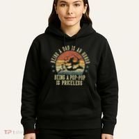 Being A Dad Is An Honor Being A Poppop Is Priceless Poppop Hoodie thumb 5