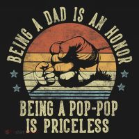 Being A Dad Is An Honor Being A Poppop Is Priceless Poppop Women's Hoodie thumb 2