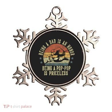 Being A Dad Is An Honor Being A Poppop Is Priceless Poppop Ornament