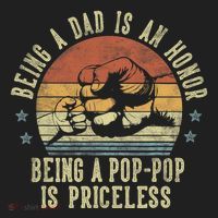 Being A Dad Is An Honor Being A Poppop Is Priceless Poppop Hat thumb 2
