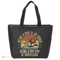 Being A Dad Is An Honor Being A Poppop Is Priceless Poppop Tote Bag thumb 0
