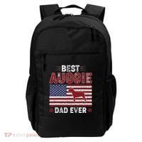 Best Auggie Dad Ever American Flag Dog Dad Backpack thumb 0