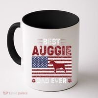 Best Auggie Dad Ever American Flag Dog Dad Coffee Mug thumb 0