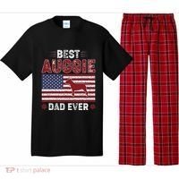Best Auggie Dad Ever American Flag Dog Dad Pajama Set thumb 0