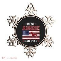 Best Auggie Dad Ever American Flag Dog Dad Ornament thumb 0