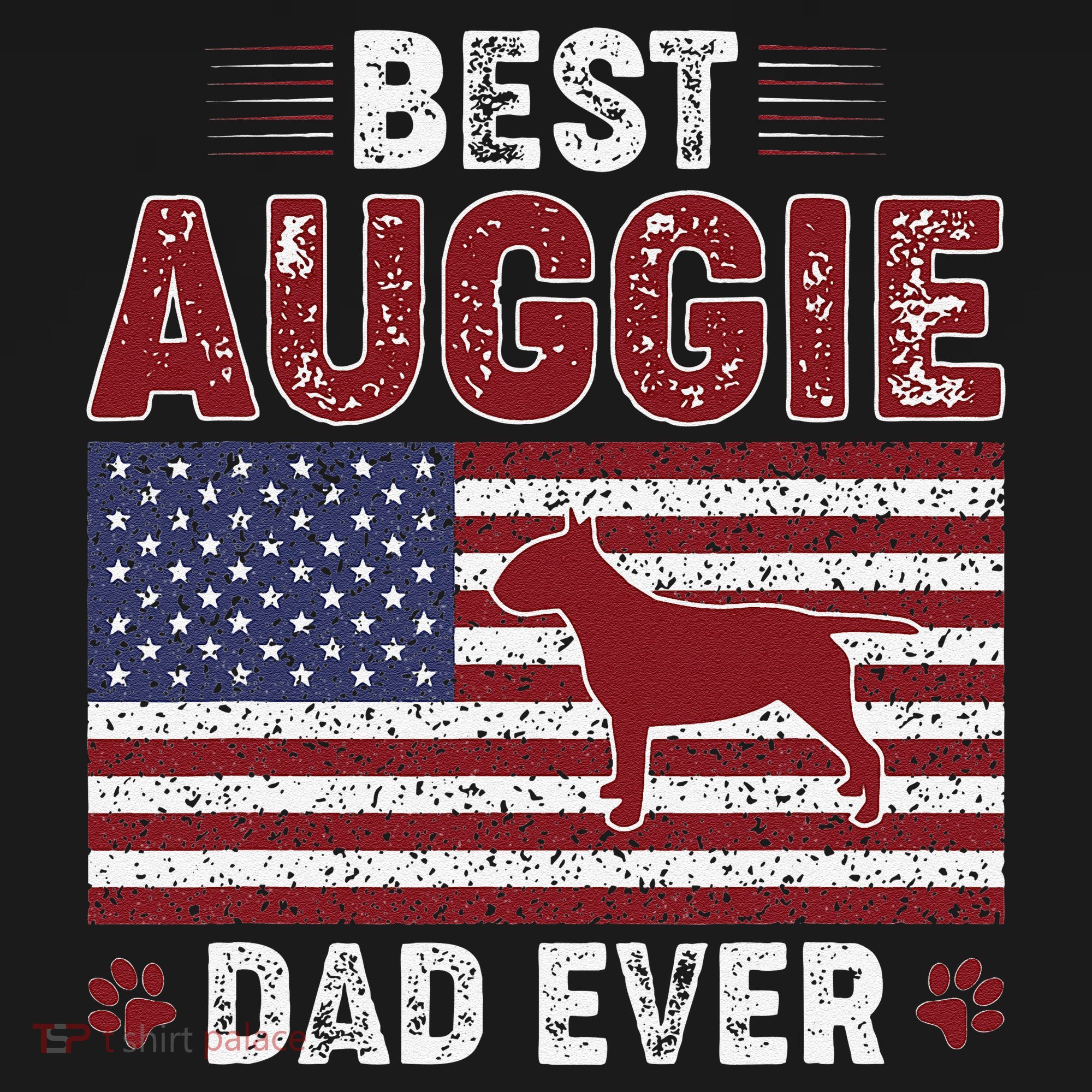 Best Auggie Dad Ever American Flag Dog Dad Visor