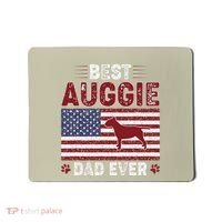 Best Auggie Dad Ever American Flag Dog Dad Mousepad thumb 0