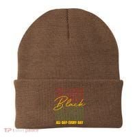 Black All Day Every Day Celebrating Black History Beanie thumb 0