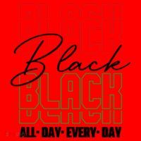 Black All Day Every Day Celebrating Black History Santa Hat thumb 1