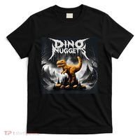 Black Aesthetic Dino Nuggets Death Metal Music Chicken Nugs T-Shirt thumb 0