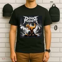 Black Aesthetic Dino Nuggets Death Metal Music Chicken Nugs T-Shirt thumb 6