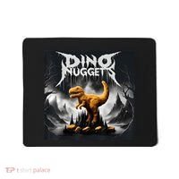 Black Aesthetic Dino Nuggets Death Metal Music Chicken Nugs Mousepad thumb 0