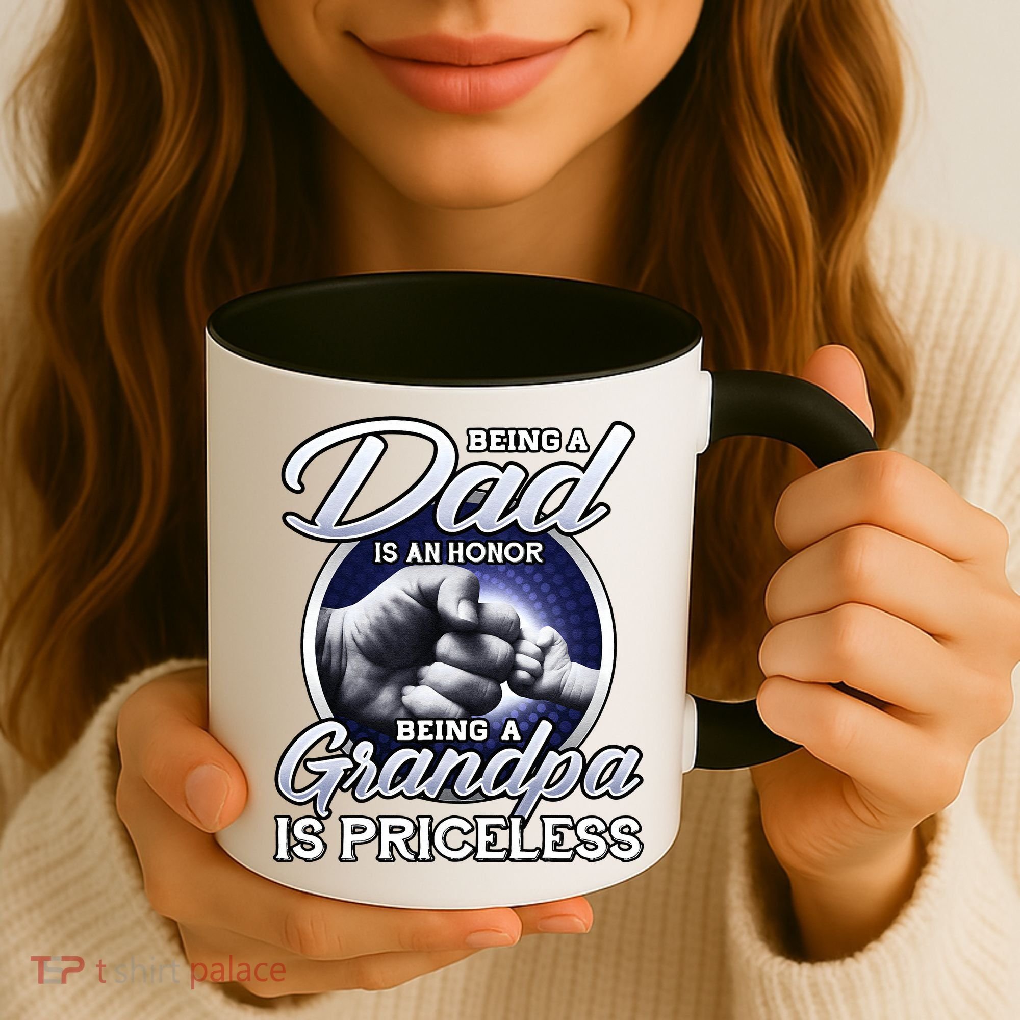 Being A Dad Is An Honor Being A Grandpa Is Priceless Coffee Mug