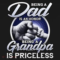 Being A Dad Is An Honor Being A Grandpa Is Priceless Coaster thumb 2