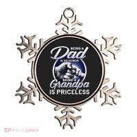Being A Dad Is An Honor Being A Grandpa Is Priceless Ornament thumb 0