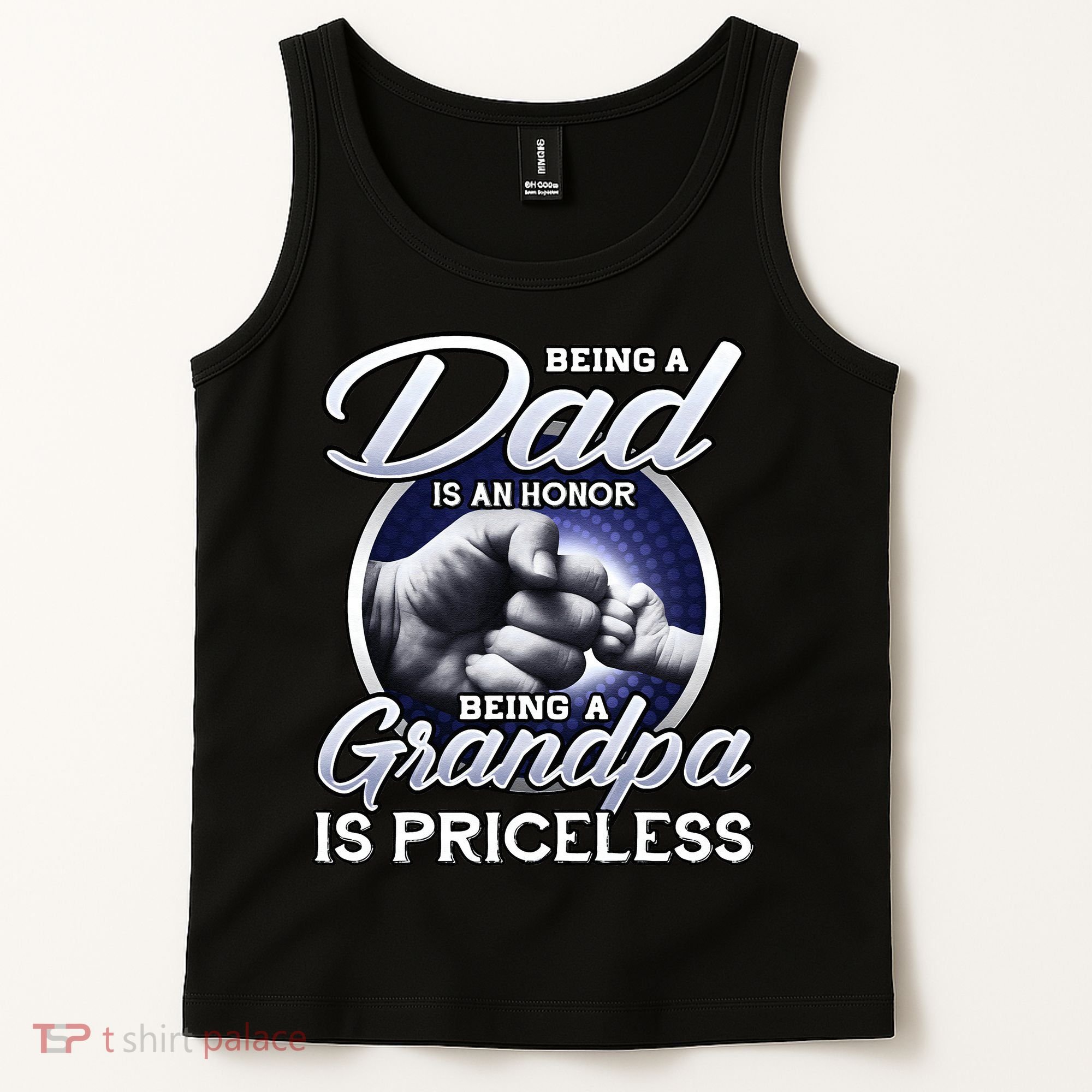 Being A Dad Is An Honor Being A Grandpa Is Priceless Tank Top