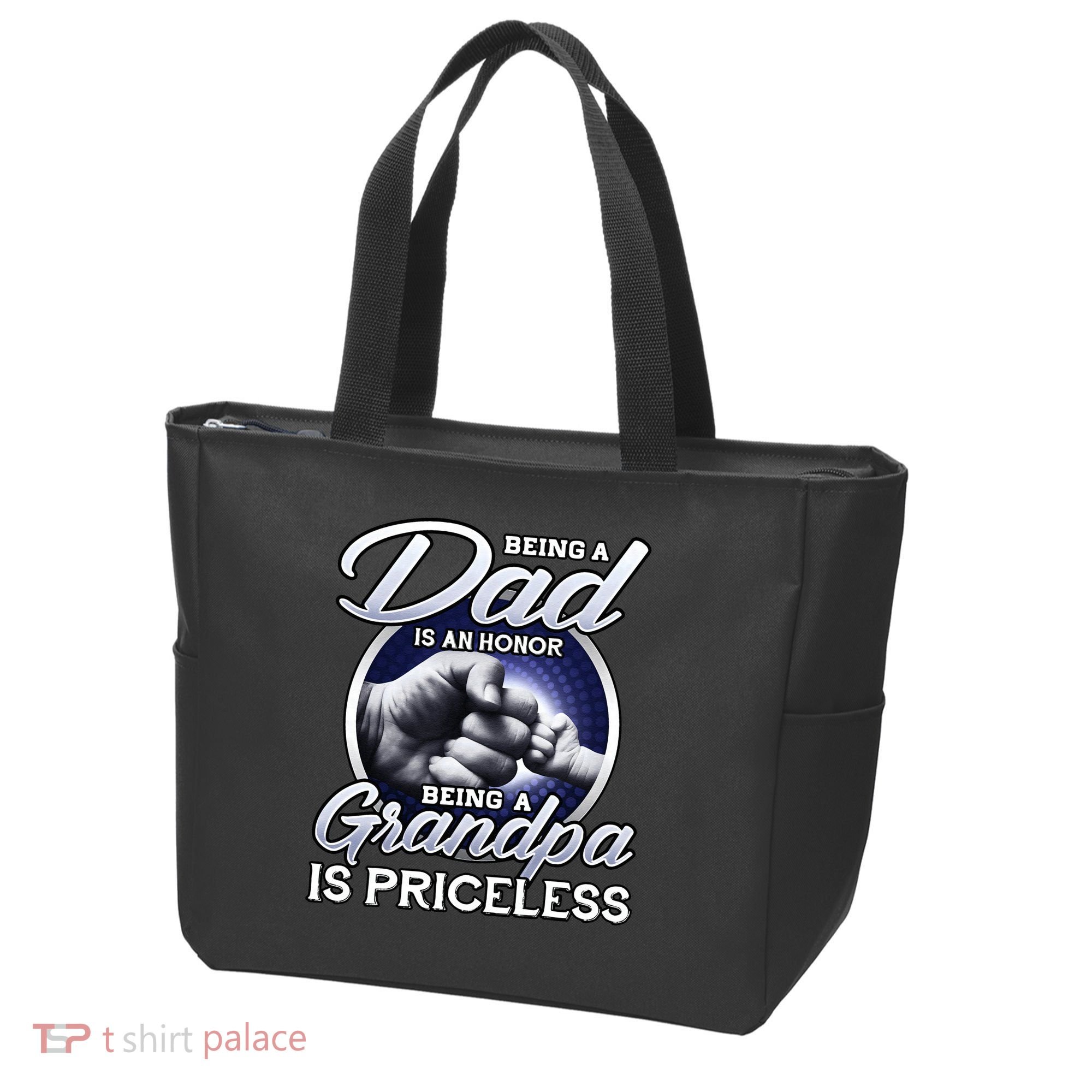 Being A Dad Is An Honor Being A Grandpa Is Priceless Tote Bag