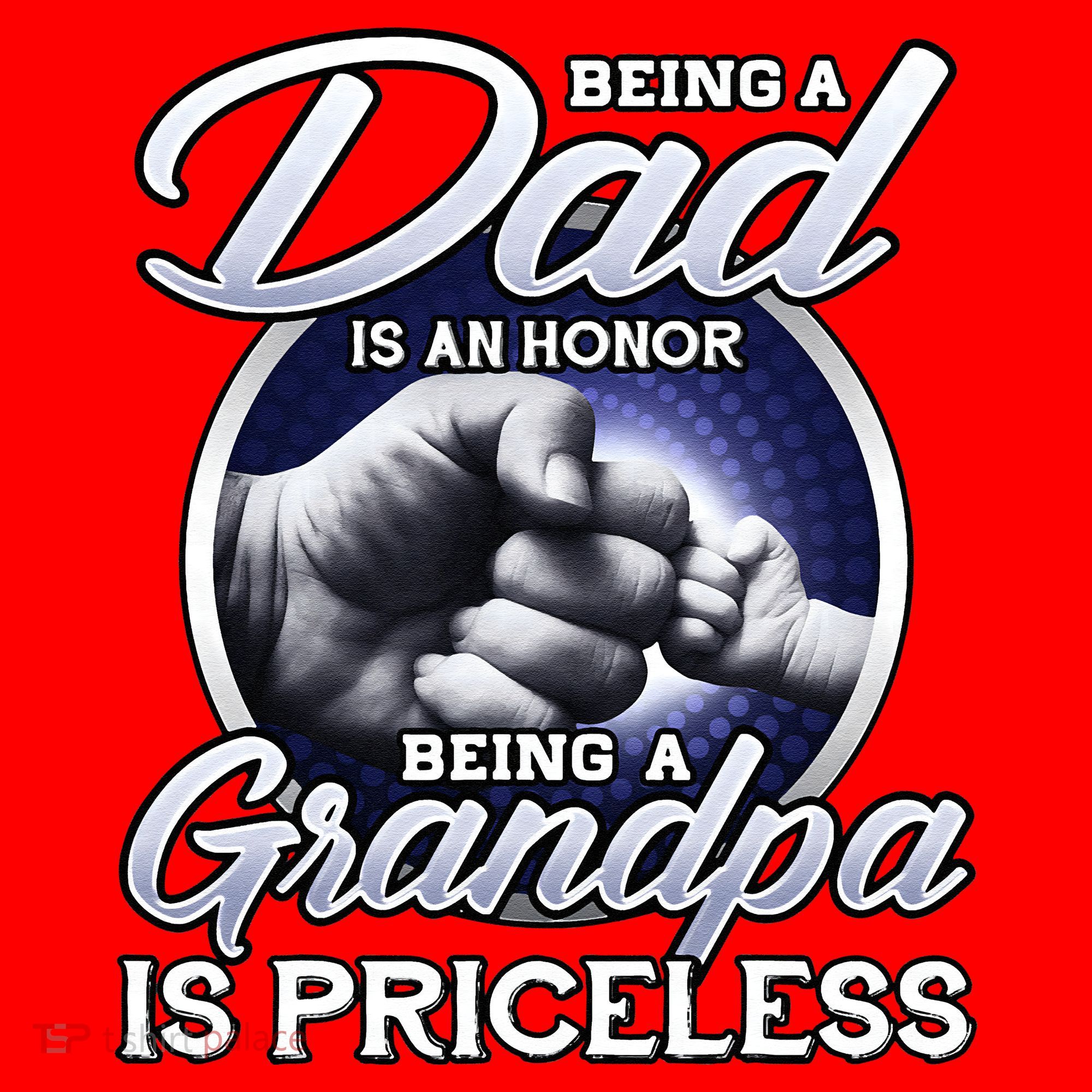 Being A Dad Is An Honor Being A Grandpa Is Priceless Santa Hat