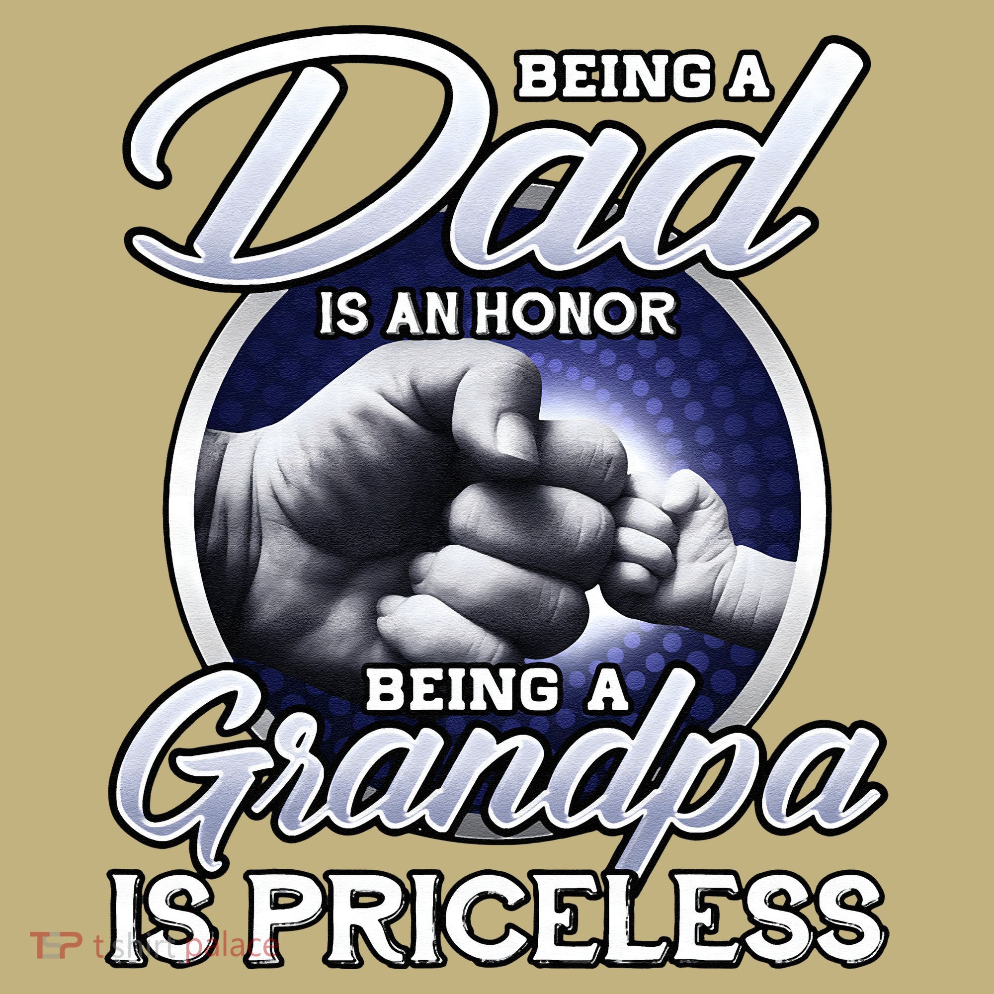 Being A Dad Is An Honor Being A Grandpa Is Priceless Long Sleeve Shirt
