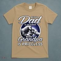Being A Dad Is An Honor Being A Grandpa Is Priceless T-Shirt thumb 5