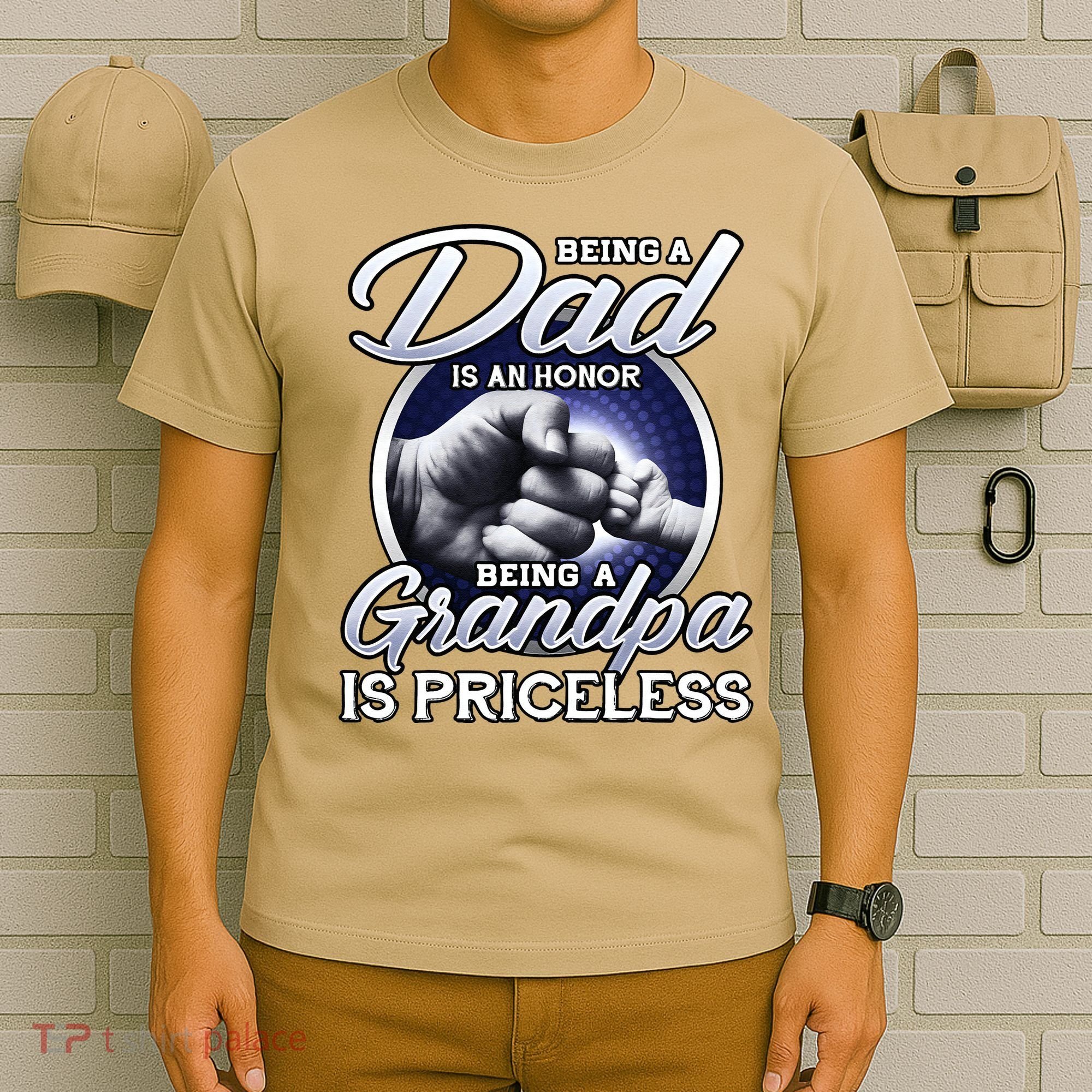 Being A Dad Is An Honor Being A Grandpa Is Priceless T-Shirt