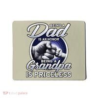 Being A Dad Is An Honor Being A Grandpa Is Priceless Mousepad thumb 0