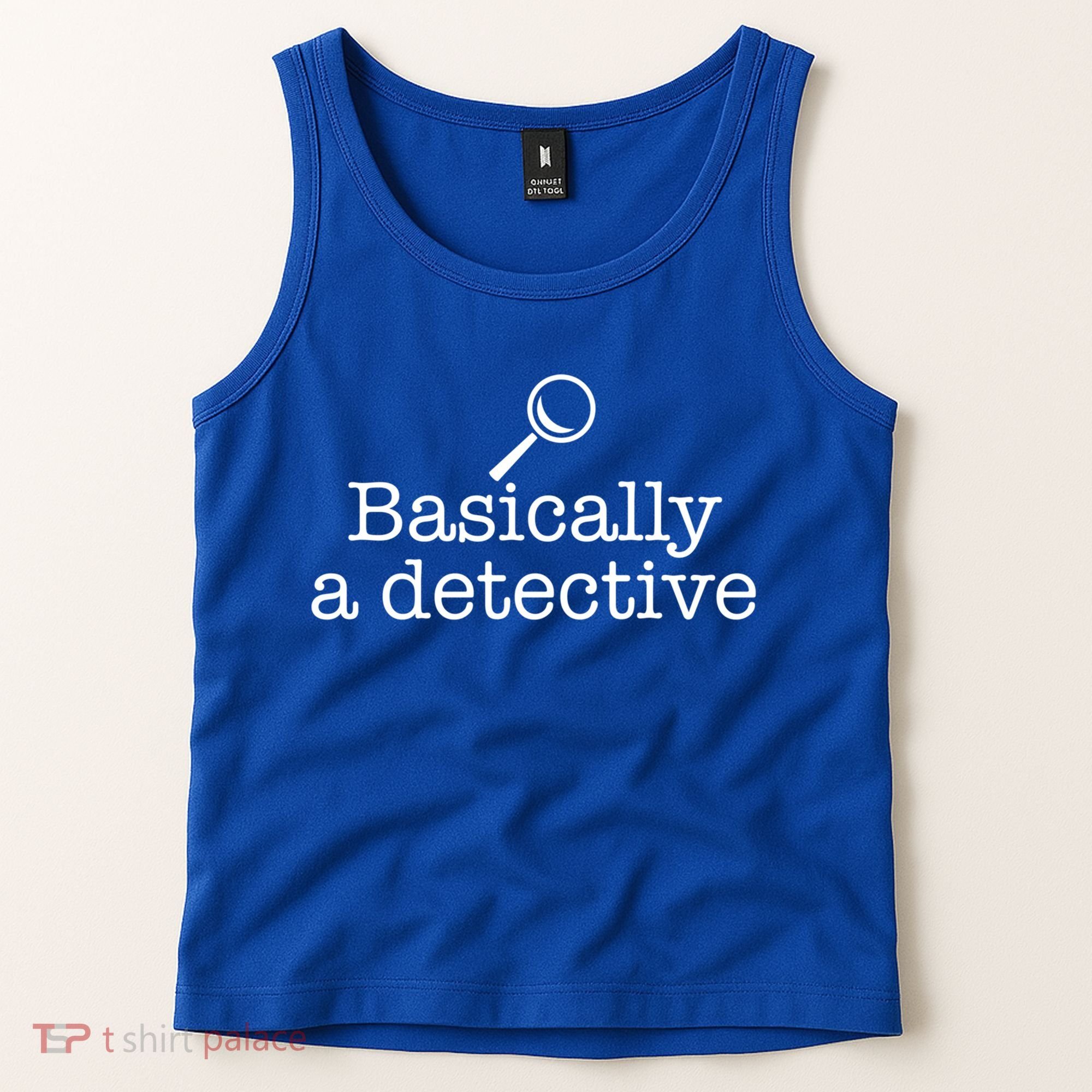 Basically A Detective True Crime Fan Funny Mystery Meme Gift Tank Top