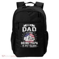 Being A Dad Is An Honor Being A Papa Is Priceless Funny Gift Backpack thumb 0