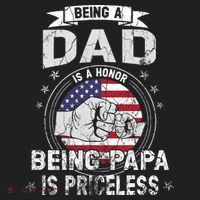 Being A Dad Is An Honor Being A Papa Is Priceless Funny Gift Hat thumb 2