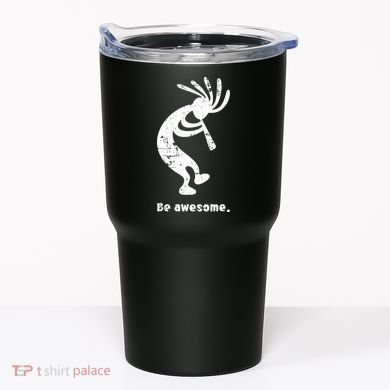 Be Awesome Dancing Kokopelli Southwestern Distressed Design Tumbler