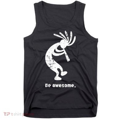 Be Awesome Dancing Kokopelli Southwestern Distressed Design Tank Top