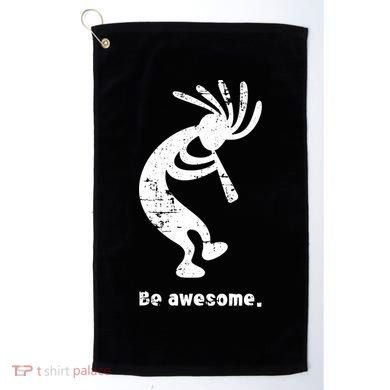 Be Awesome Dancing Kokopelli Southwestern Distressed Design Golf Towel
