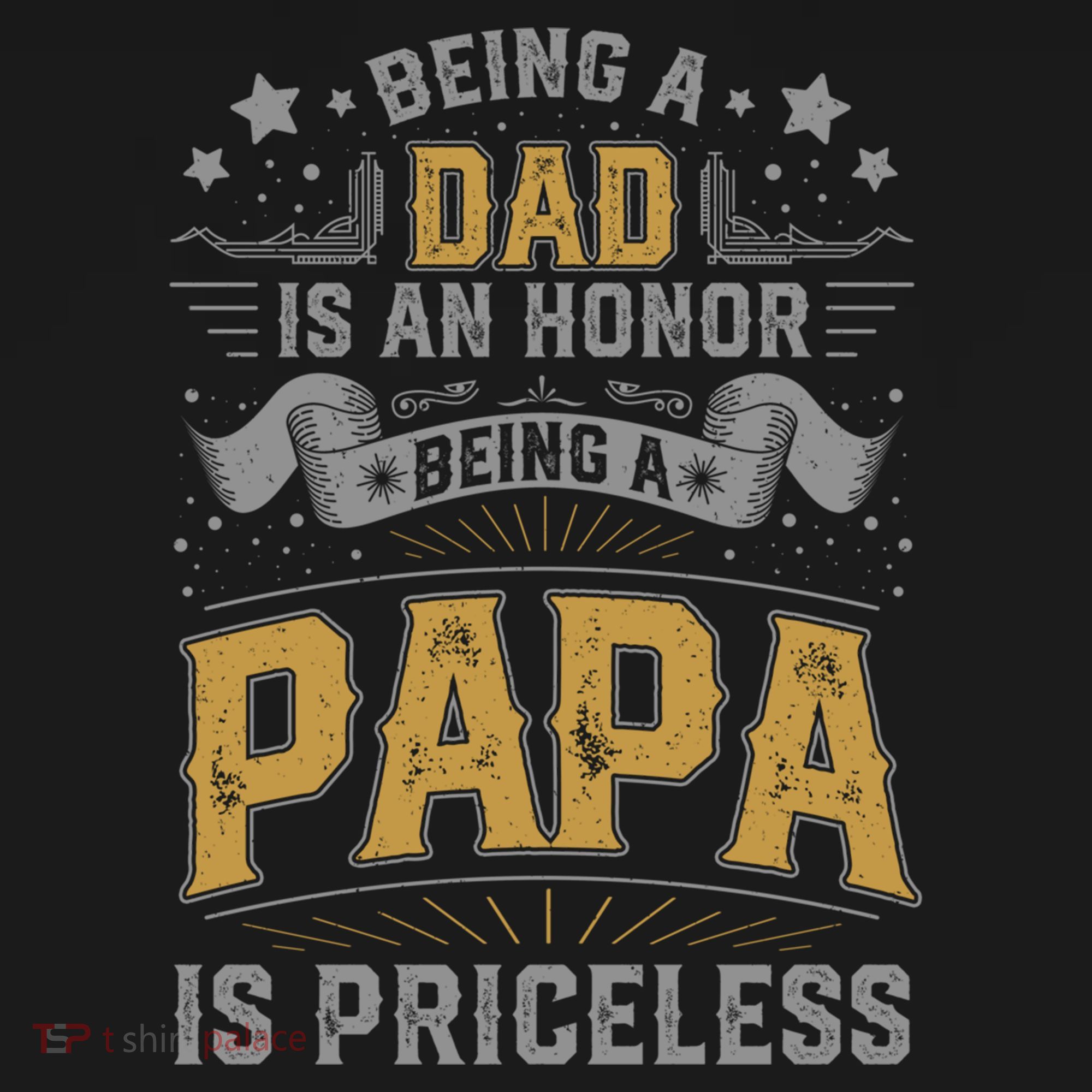 Being A Dad Is An Honor Being A Papa Is Priceless Humor Gift Ornament