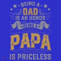 Being A Dad Is An Honor Being A Papa Is Priceless Humor Gift Visor thumb 3