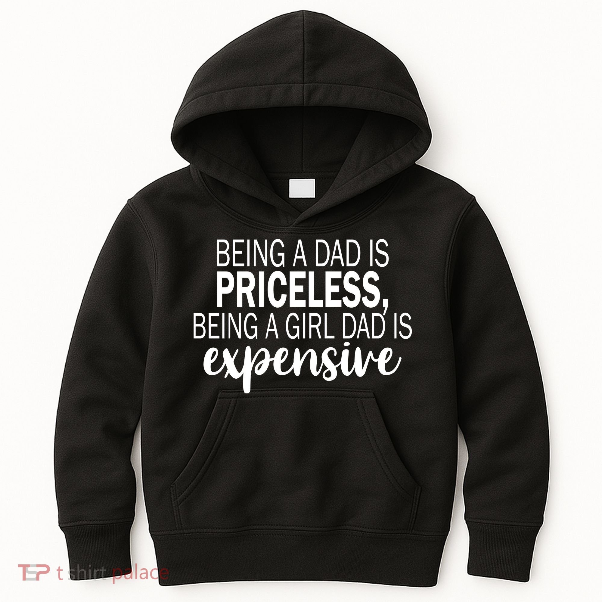 Being A Dad Is Priceless Being A Girl Dad Is Expensive Funny Gift Kids Hoodie