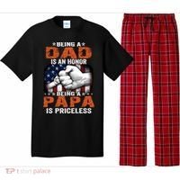 Being A Dad Is An Honor Being A Papa Is Priceless Gift Pajama Set thumb 0