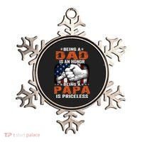Being A Dad Is An Honor Being A Papa Is Priceless Gift Ornament thumb 0