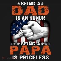 Being A Dad Is An Honor Being A Papa Is Priceless Gift Ornament thumb 1