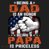 Being A Dad Is An Honor Being A Papa Is Priceless Gift Hat thumb 2