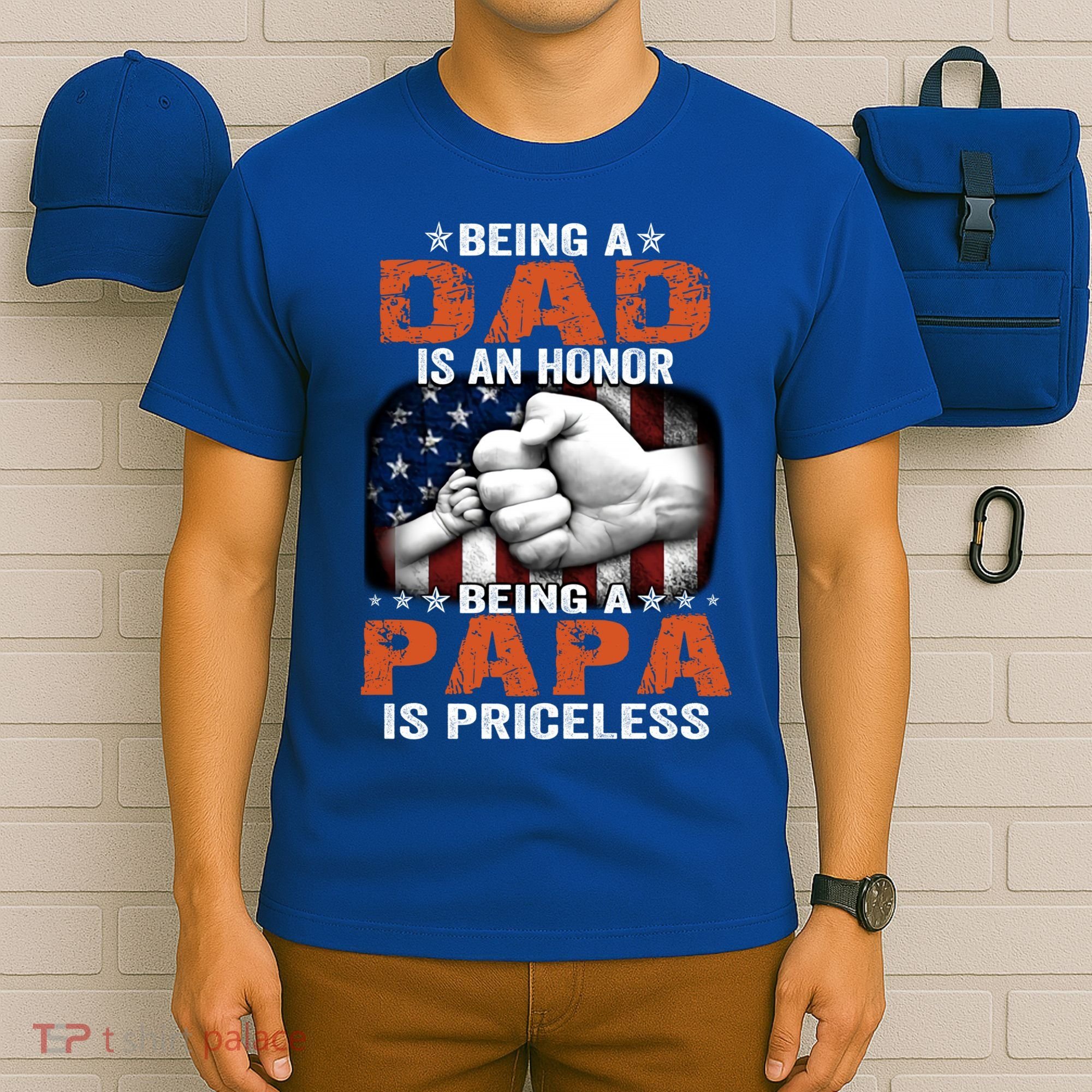 Being A Dad Is An Honor Being A Papa Is Priceless Gift T-Shirt