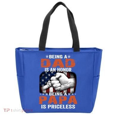 Being A Dad Is An Honor Being A Papa Is Priceless Gift Tote Bag