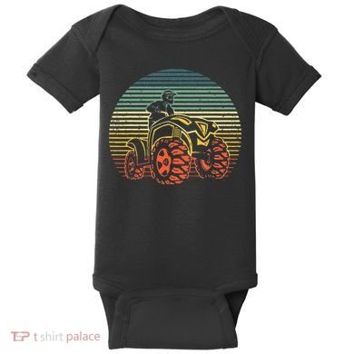 Best ATV Design 4 Wheeler ATV Quad Racing Baby Bodysuit